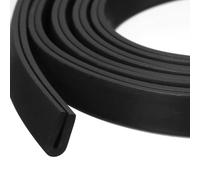 Sourcing Map Joint de finition en U, Bande de garde en caoutchouc de 3 m de longueur, protecteur de bord rond, convient pour un bord de 0,5-1 mm, (4 mm L x 9 mm H) Noir