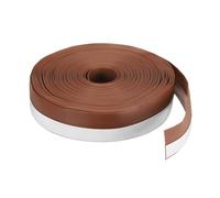 sourcing map Joint d'étanchéité en silicone pour porte - 12 m x 25 mm - Ruban adhésif pour fenêtre de maison ou de douche - Longueur : 12 m - Marron