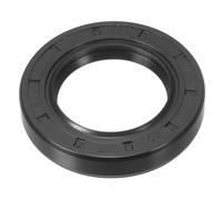 sourcing map Joint d'huile TC 35 mm x 56 mm x 10 mm en caoutchouc nitrile double lèvre avec ressort pour arbre de roulement d'essieu mécanique Noir