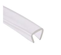 sourcing map Joint Garniture PVC Feuille Protection Garniture Profilé U-Seal Apte 12-15mm Bord 2m/6.56ft Longueur 0.51" Hauteur Transparent