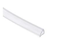 sourcing map Joint Garniture PVC Feuille Protection Garniture Profilé U-Seal Apte 3-5mm Bord 3Mètres/9.84ft Longueur 0.28" Hauteur Transparent