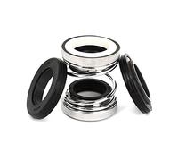 sourcing map Joint mécanique Garniture Pompe 20 mm de diamètre intérieur | 1pcs, à eau, Bague en céramique de l'arbre d'étanchéité, 2 bagues d'étanchéité