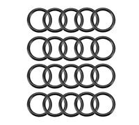 sourcing map Joint Torique 20mm OD 15mm ID 2.5mm Largeur Métrique Nitrile Caoutchouc Joint Étanchéité Paquet de 20