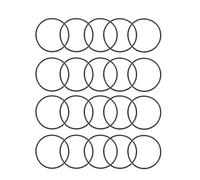 sourcing map Joint Torique 26mm OD 24mm ID 1mm Largeur Métrique Nitrile Caoutchouc Joint Étanchéité Paquet de 20