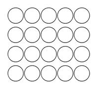 sourcing map Joint Torique 40mm OD 37mm ID 1.5mm Largeur Métrique Nitrile Caoutchouc Joint Étanchéité Paquet de 20