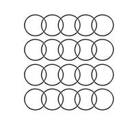 sourcing map Joint Torique 43mm OD 39mm ID 2mm Largeur Métrique Nitrile Caoutchouc Joint Étanchéité Paquet de 20