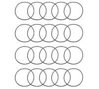 sourcing map Joint Torique 55mm OD 52mm ID 1,5mm Largeur Métrique Nitrile Caoutchouc Joint Étanchéité Paquet 20