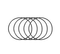 sourcing map Joint Torique 80mm OD 76mm ID 2mm Largeur Métrique Nitrile Caoutchouc Joint Étanchéité Paquet de 5