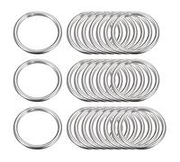 sourcing map Joint Torique Acier Inox 304, 30mm OD 3mm Épaisseur 25pcs | Joints Toriques Rond Anneaux, Polyvalent Métal Soudé