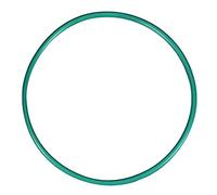 sourcing map Joint Torique en Caoutchouc Fluoré 65mm OD 61mm ID 2mm Largeur FKM Joint Étanchéité pour Machines Plomberie Vert 1Pcs