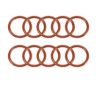 sourcing map Joint torique en silicone 31mmx24.8mmx3.1mm VMQ Anneaux Joint D'étanchéité Rouge 10PCS