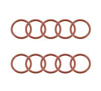 sourcing map Joint torique en silicone 38mmx31.8mmx3.1mm VMQ Anneaux Joint D'étanchéité Rouge 10pcs