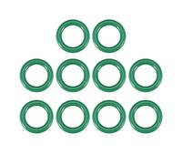 sourcing map Joints Toriques en Caoutchouc Fluoré 11mm OD 7mm ID 2mm Largeur FKM Joint Étanchéité pour Machines Plomberie Vert 10Pcs