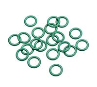 sourcing map Joints Toriques en Caoutchouc Fluoré 12,5mm OD 9,5mm ID 1,5mm Largeur FKM Joint Étanchéité pour Machines Plomberie Vert 20Pcs