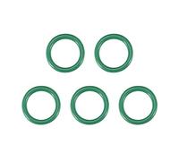 sourcing map Joints Toriques en Caoutchouc Fluoré 14mm OD 10mm ID 2mm Largeur FKM Joint Étanchéité pour Machines Plomberie Vert 5Pcs