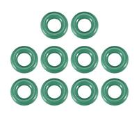 sourcing map Joints Toriques en Caoutchouc Fluoré 14mm OD 7,8mm ID 3,1mm Largeur FKM Joint Étanchéité pour Machines Plomberie Vert 10Pcs