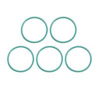 sourcing map Joints Toriques en Caoutchouc Fluoré 16mm OD 14mm ID 1mm Largeur FKM Joint Étanchéité pour Machines Plomberie Vert 5Pcs