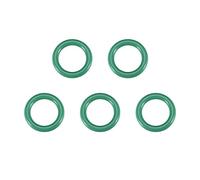 sourcing map Joints Toriques en Caoutchouc Fluoré 17mm OD 10mm ID 3,5mm Largeur FKM Joint Étanchéité pour Machines Plomberie Vert 5Pcs