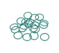 sourcing map Joints Toriques en Caoutchouc Fluoré 17mm OD 13,2mm ID 1,9mm Largeur FKM Joint Étanchéité pour Machines Plomberie Vert 20Pcs
