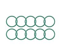 sourcing map Joints Toriques en Caoutchouc Fluoré 19mm OD 16mm ID 1,5mm Largeur FKM Joint Étanchéité pour Machines Plomberie Vert 10Pcs
