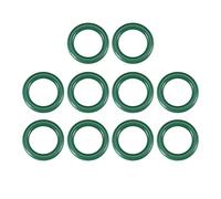sourcing map Joints Toriques en Caoutchouc Fluoré 21mm OD 14mm ID 3,5mm Largeur FKM Joint Étanchéité pour Machines Plomberie Vert 10Pcs