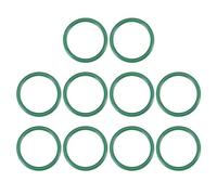 sourcing map Joints Toriques en Caoutchouc Fluoré 23mm OD 19mm ID 2mm Largeur FKM Joint Étanchéité pour Machines Plomberie Vert 10Pcs