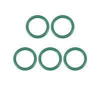 sourcing map Joints Toriques en Caoutchouc Fluoré 25mm OD 18mm ID 3,5mm Largeur FKM Joint Étanchéité pour Machines Plomberie Vert 5Pcs