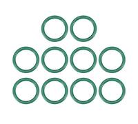sourcing map Joints Toriques en Caoutchouc Fluoré 25mm OD 18mm ID 3,5mm Largeur FKM Joint Étanchéité pour Machines Plomberie Vert 10Pcs