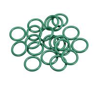sourcing map Joints Toriques en Caoutchouc Fluoré 25mm OD 20,2mm ID 2,4mm Largeur FKM Joint Étanchéité pour Machines Plomberie Vert 20Pcs