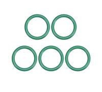sourcing map Joints Toriques en Caoutchouc Fluoré 28mm OD 23,2mm ID 2,4mm Largeur FKM Joint Étanchéité pour Machines Plomberie Vert 5Pcs