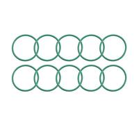 sourcing map Joints Toriques en Caoutchouc Fluoré 32mm OD 29mm ID 1,5mm Largeur FKM Joint Étanchéité pour Machines Plomberie Vert 10Pcs
