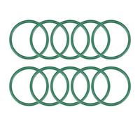 sourcing map Joints Toriques en Caoutchouc Fluoré 38mm OD 31mm ID 3,5mm Largeur FKM Joint Étanchéité pour Machines Plomberie Vert 10Pcs