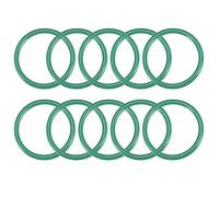 sourcing map Joints Toriques en Caoutchouc Fluoré 39mm OD 32mm ID 3,5mm Largeur FKM Joint Étanchéité pour Machines Plomberie Vert 10Pcs