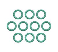 sourcing map Joints Toriques en Caoutchouc Fluoré 4,5mm OD 2,5mm ID 1mm Largeur FKM Joint Étanchéité pour Machines Plomberie Vert 10Pcs