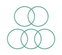 sourcing map Joints Toriques en Caoutchouc Fluoré 40mm OD 37mm ID 1,5mm Largeur FKM Joint Étanchéité pour Machines Plomberie Vert 5Pcs