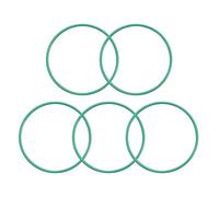 sourcing map Joints Toriques en Caoutchouc Fluoré 46mm OD 43mm ID 1,5mm Largeur FKM Joint Étanchéité pour Machines Plomberie Vert 5Pcs