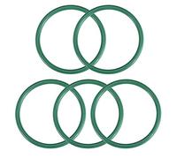 sourcing map Joints Toriques en Caoutchouc Fluoré 53mm OD 46mm ID 3,5mm Largeur FKM Joint Étanchéité pour Machines Plomberie Vert 5Pcs