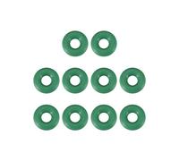 sourcing map Joints Toriques en Caoutchouc Fluoré 6mm OD 2mm ID 2mm Largeur FKM Joint Étanchéité pour Machines Plomberie Vert 10Pcs