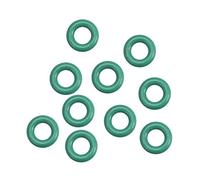 sourcing map Joints Toriques en Caoutchouc Fluoré 6mm OD 3mm ID 1,5mm Largeur FKM Joint Étanchéité pour Machines Plomberie Vert 10Pcs