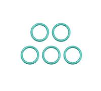 sourcing map Joints Toriques en Caoutchouc Fluoré 8mm OD 6mm ID 1mm Largeur FKM Joint Étanchéité pour Machines Plomberie Vert 5Pcs