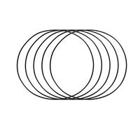 sourcing map Joints toriques en caoutchouc nitrile, 145 mm OD 141 mm ID 2 mm de largeur, joint d'étanchéité métrique, lot de 5
