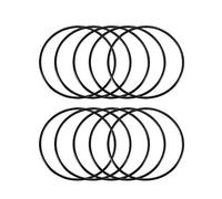 sourcing map Joints toriques en caoutchouc nitrile, 66 mm OD 64 mm ID 2 mm de largeur, joint d'étanchéité métrique, lot de 10