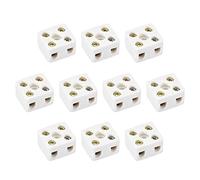 sourcing map jonction céramique 2 Contacts Connecteur haute température 21.5x19.5x14.2mm 10Pcs