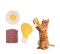 sourcing map Jouet résistant aux morsures d'herbe à chat, durable et intéressant, 3 types de dents de chat à mâcher remplies d'herbe à chat (baguette de pain, 3 pièces), destiné à la chambre/balcon
