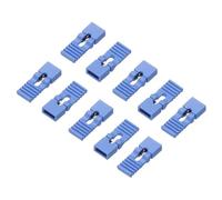 sourcing map Jumelage Casquette 2.54mm Pas Broche en-tête Connecteur Long Type Fiche Liaison Couverture Bricolage Réparation Pièces, Bleu Paquet de 40