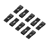 sourcing map Jumelage Casquette 2.54mm Pas Broche en-tête Connecteur Long Type Fiche Liaison Couverture Bricolage Réparation Pièces, Noir Paquet de 40