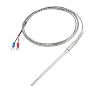 sourcing map K Type Température Capteur Sonde 1.5m Câble 4mmx100mm Sonde Thermocouple