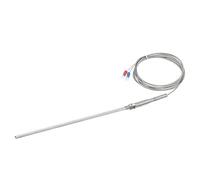 sourcing map K Type Thermocouple Sonde Imperméable Température Contrôleur Capteur Inoxydable Acier 32 à 1112°F (0 to 600°C) 5x200mm 6.6ft