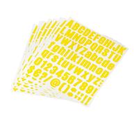 sourcing map Kit de 648 autocollants en vinyle pour boîte aux lettres, adresses, loisirs créatifs, carte - 2,5 cm - Jaune - 2,5 cm