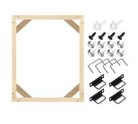 Sourcing Map Kit de châssis en bois pour peinture à l'huile, impressions, affiches, décoration d'intérieur, 25,4 x 30,5 cm